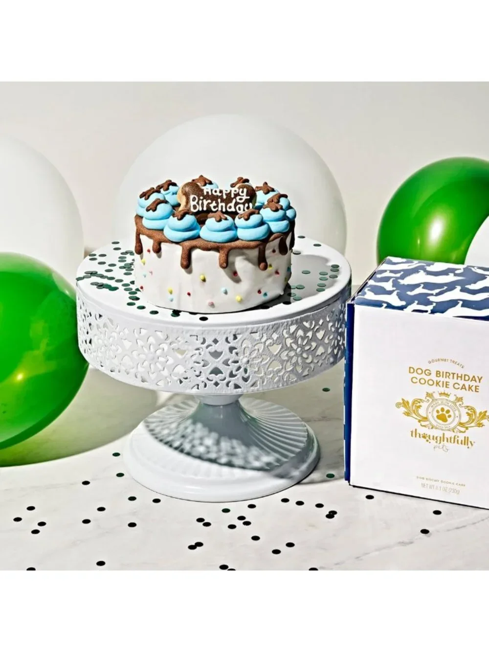 Delicious Peanut Butter Dog Birthday Cake - Hand Decorated Mini Treat for All